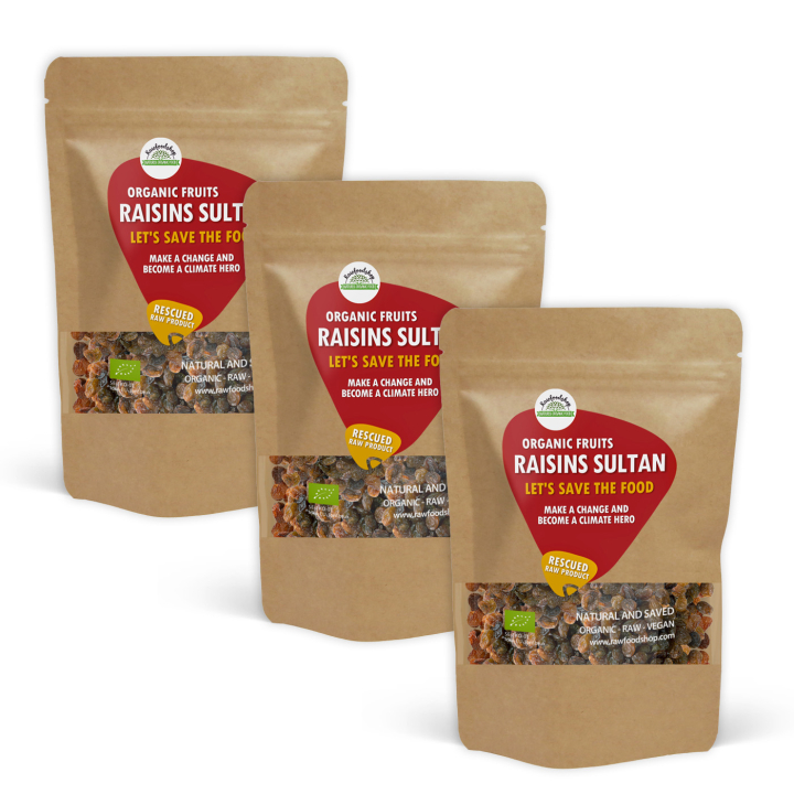 Rusinat Sultan LUOMU 1kg x 3 pakettia ryhmässä Raaka-aineet / Hedelmät & Marjat / Rusina @ Rawfoodshop Scandinavia AB (SFRFRU500476E1-SET3)