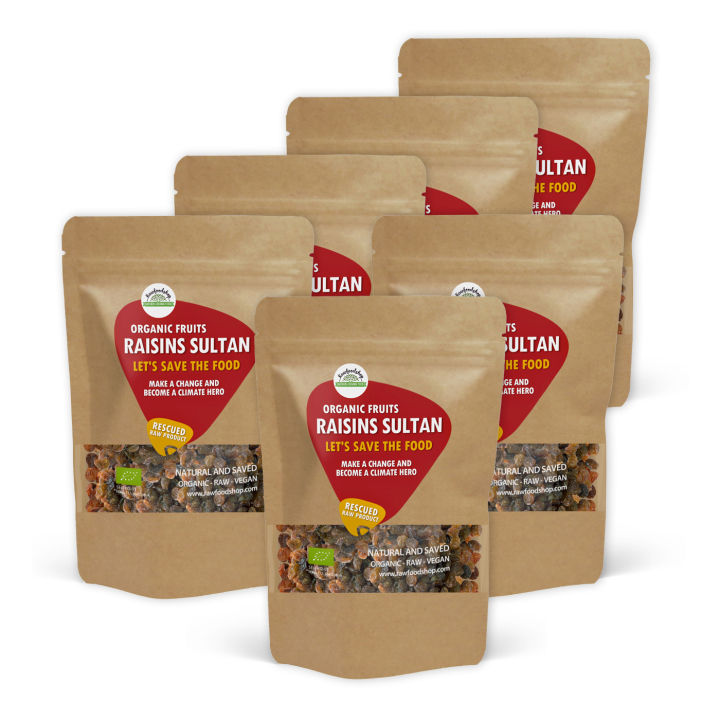 Rusinat Sultan LUOMU 1kg x 6 pakettia ryhmässä Raaka-aineet / Hedelmät & Marjat / Rusina @ Rawfoodshop Scandinavia AB (SFRFRU500476E1-SET6)