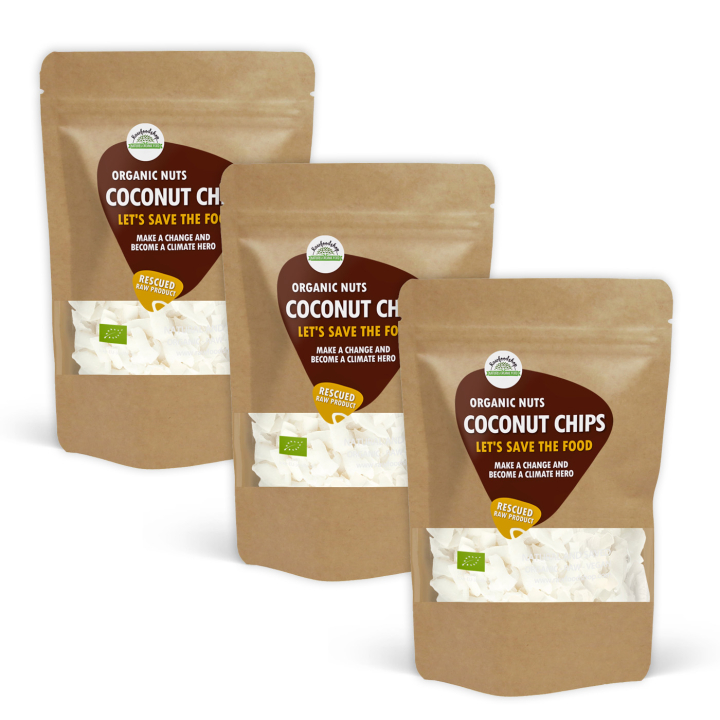 Kookoslastut RAW LUOMU 500g x 3 pakettia ryhmässä Raaka-aineet / Pähkinät / Kookos @ Rawfoodshop Scandinavia AB (SFRNOT200411E500-SET3)