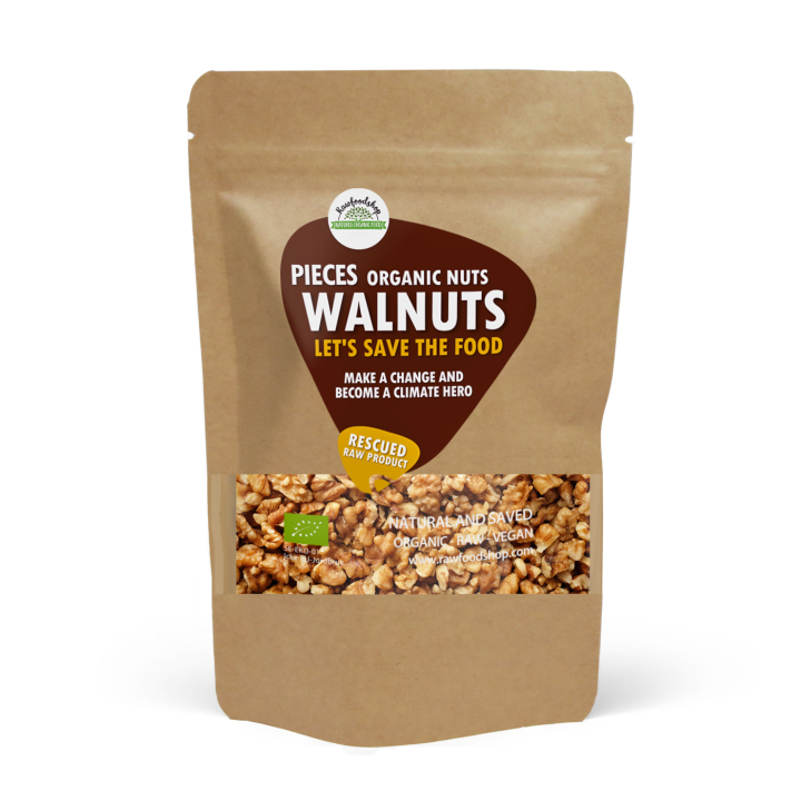 Saksanpähkinät paloina RAW LUOMU 750g ryhmässä Raaka-aineet / Pähkinät / Saksanpähkinät @ Rawfoodshop Scandinavia AB (SFRNOT200506E)