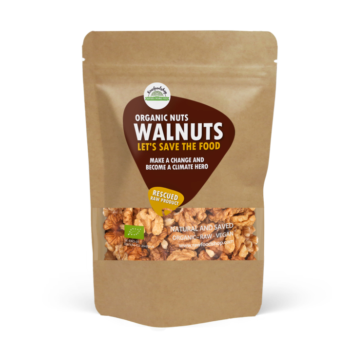 Saksanpähkinät RAW LUOMU 750g ryhmässä Raaka-aineet / Pähkinät / Saksanpähkinät @ Rawfoodshop Scandinavia AB (SFRNOT200507E)