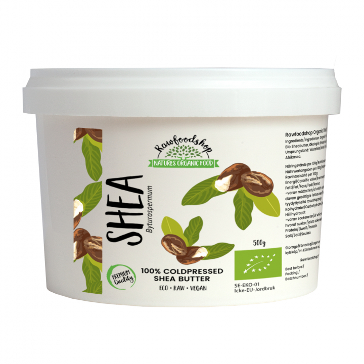 Sheavoi LUOMU 500g ryhmässä Raaka-aineet / Ruokakomero / Voi & Kermaiset Levitteet @ Rawfoodshop Scandinavia AB (SHEA011)