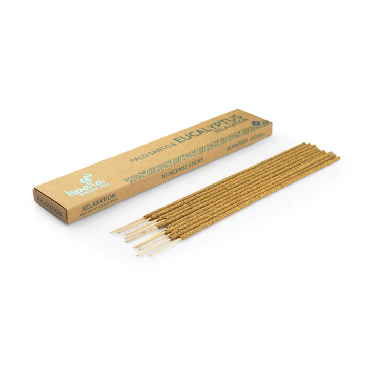 Isapalla Suitsuke Palo Santo & Eukalyptus Rentoutuminen 10kpl ryhmässä Koti & Sielu / Tunnelma & tuoksu / Suitsuke @ Rawfoodshop Scandinavia AB (SKU-284)