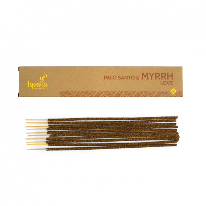 Ispalla Suitsuke Palo Santo & Myrrh Love 10kpl ryhmässä Koti & Sielu / Tunnelma & tuoksu / Suitsuke @ Rawfoodshop Scandinavia AB (SKU-291)
