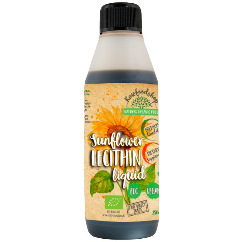 Auringonkukan Lesitiini Nestemäinen LUOMU 250ml ryhmässä Raaka-aineet / Leipominen / Ainesosat Muut @ Rawfoodshop Scandinavia AB (SLF25)