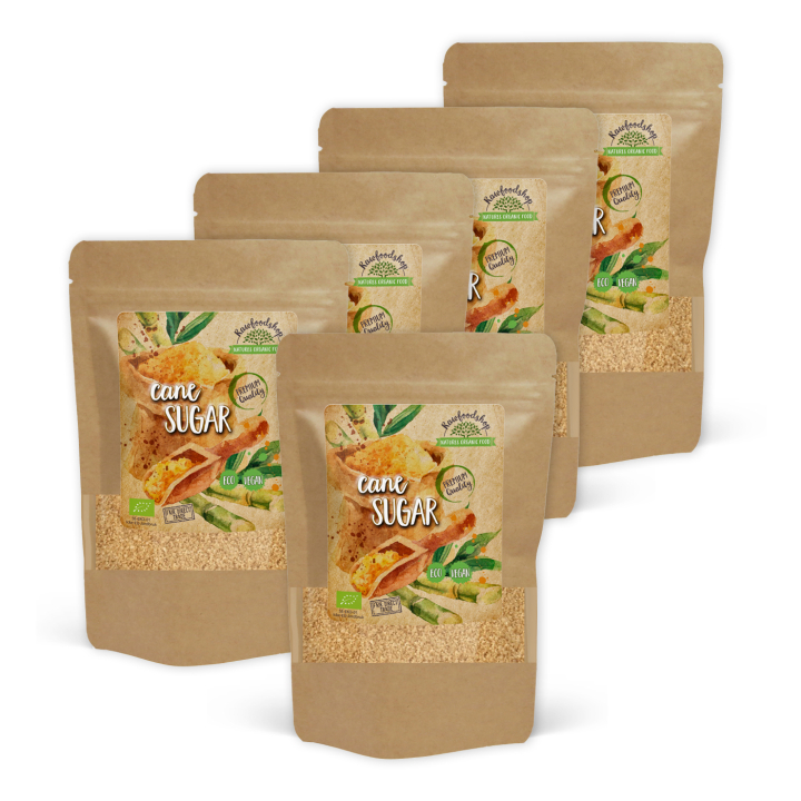 Raakasokeri LUOMU 500g x 5 pakettia ryhmässä Raaka-aineet / Leipominen / Sokerointi @ Rawfoodshop Scandinavia AB (SOT2-SET5)