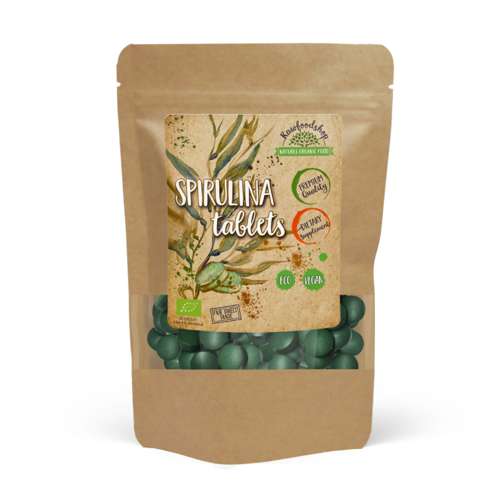 Spirulina-tabletit LUOMU 125g ryhmässä OUTLET 20-80% / Ravintolisät 30-50% / Ravintolisät 30% @ Rawfoodshop Scandinavia AB (SPT10)