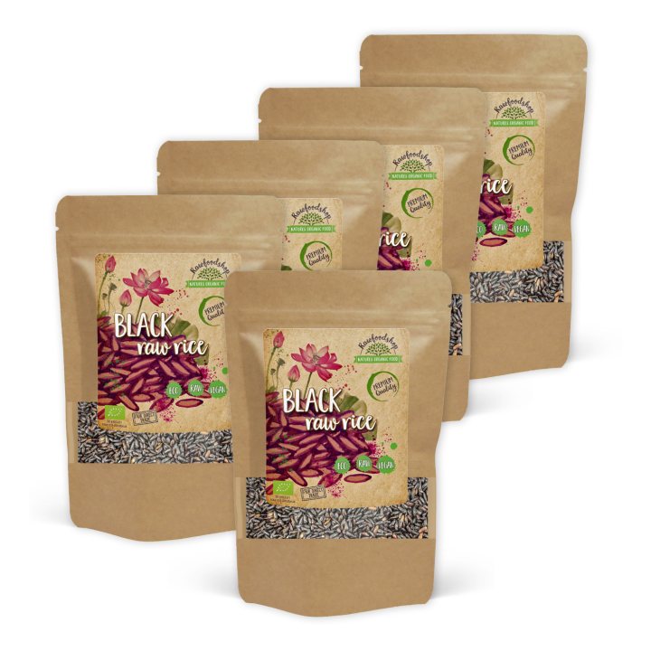 Musta Riisi LUOMU 1kg x 5 pakettia ryhmässä Raaka-aineet / Ruokakomero / Riisi & Ohra @ Rawfoodshop Scandinavia AB (SVR501-SET5)