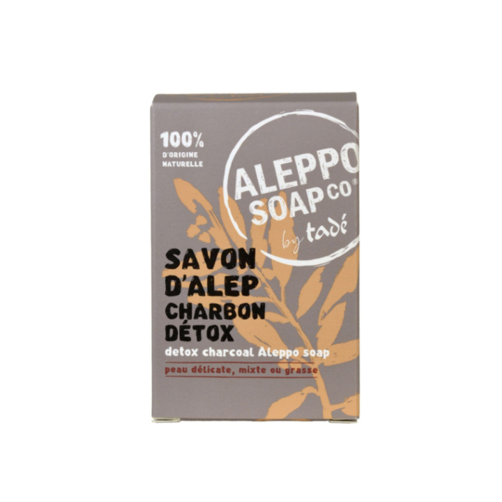 Aleppo-kasvosaippua Aktiivihiilellä 150g ryhmässä Iho & Vartalo / Kasvot / Puhdistus @ Rawfoodshop Scandinavia AB (TADSOLID2112)