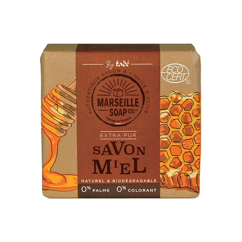 Kiinteä Marseille Saippua 100g Hunaja ryhmässä Iho & Vartalo / Vartalo / Käsisaippua @ Rawfoodshop Scandinavia AB (TADSOLIDM4901)