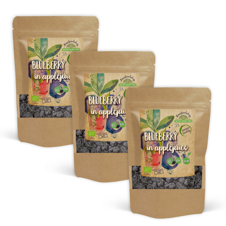Mustikat LUOMU 100g x 3 pakettia ryhmässä Raaka-aineet / Hedelmät & Marjat / Mustikka @ Rawfoodshop Scandinavia AB (TBB10-SET3)