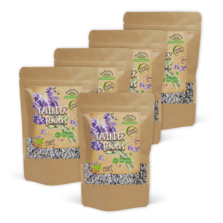 Laventelikukat LUOMU 50g x 5 pakettia ryhmässä Raaka-aineet / Leipominen / Syötävät kukat @ Rawfoodshop Scandinavia AB (TE0019-SET5)