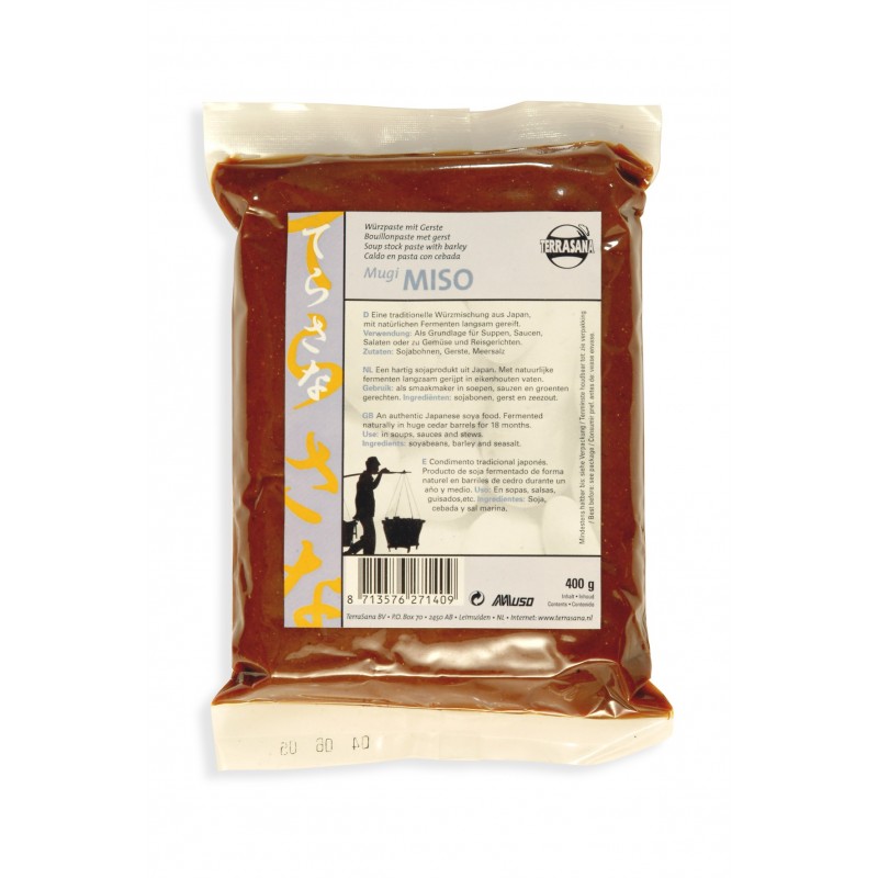 Terrasana - Miso Mugi 400g ryhmässä Raaka-aineet / Ruokakomero / Liemi & Miso @ Rawfoodshop Scandinavia AB (TERRMUGI38542754)