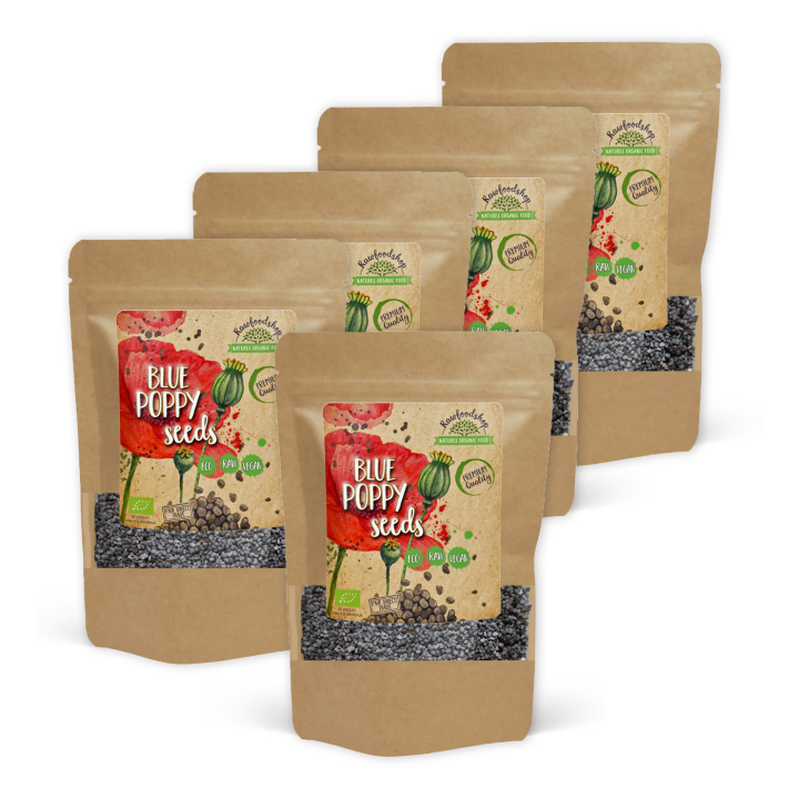 Unikonsiemenet Sininen LUOMU 100g x 5 pakettia ryhmässä Raaka-aineet / Terveysruoka / Siemenet @ Rawfoodshop Scandinavia AB (VAL100-SET5)