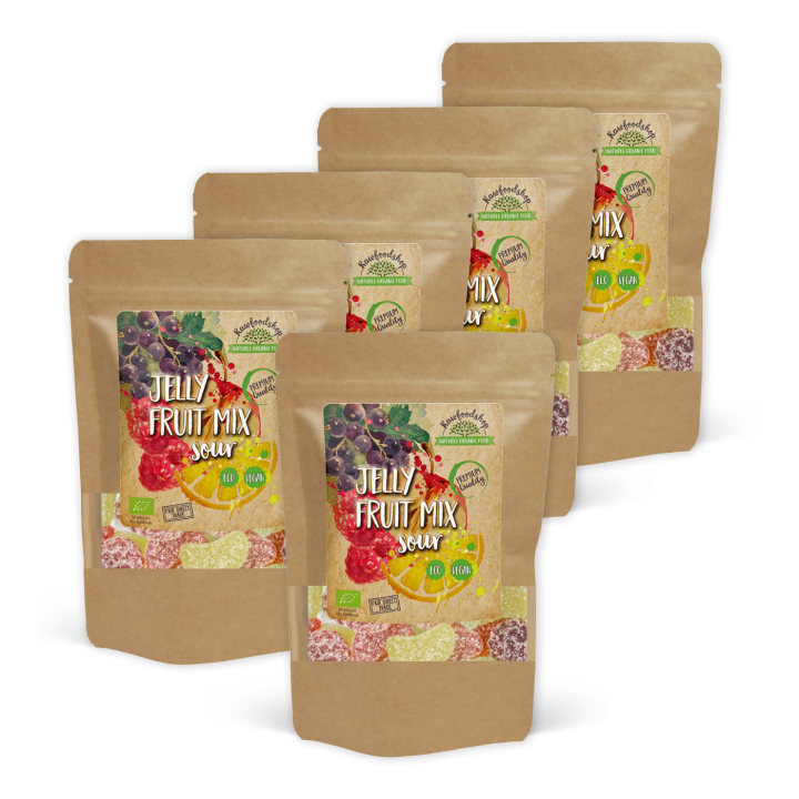 Karkki Hedelmäsekoitus LUOMU 100g x 5 pakettia ryhmässä Raaka-aineet / Karkkia & Suklaata / Makeiset @ Rawfoodshop Scandinavia AB (VEGGOD02-SET5)