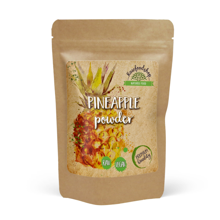 Ananasjauhe 125g ryhmässä Raaka-aineet / Hedelmät & Marjat / Ananas @ Rawfoodshop Scandinavia AB (VITANANANASPULV)