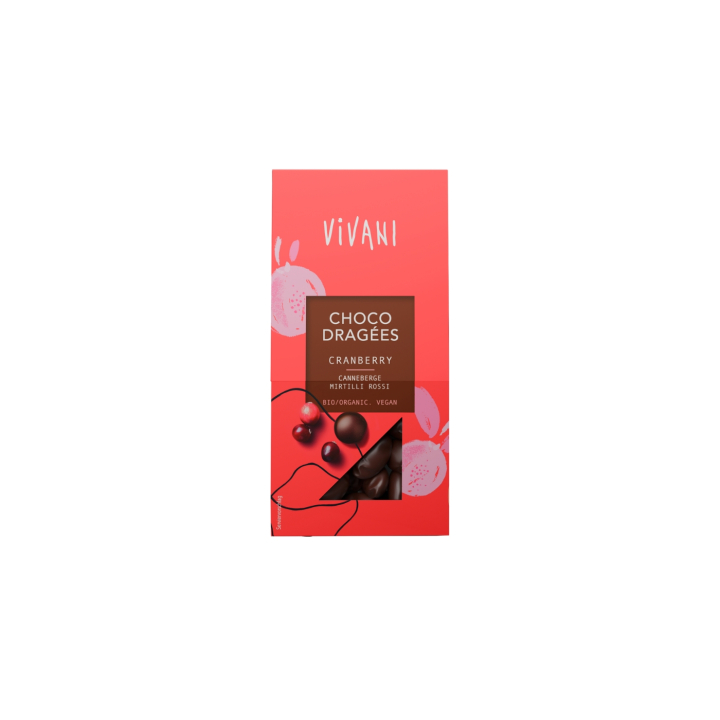 Karpalot Tumma Suklaa LUOMU 75g ryhmässä Raaka-aineet / Karkkia & Suklaata / Suklaapatukat @ Rawfoodshop Scandinavia AB (VIVDRAGEES02)