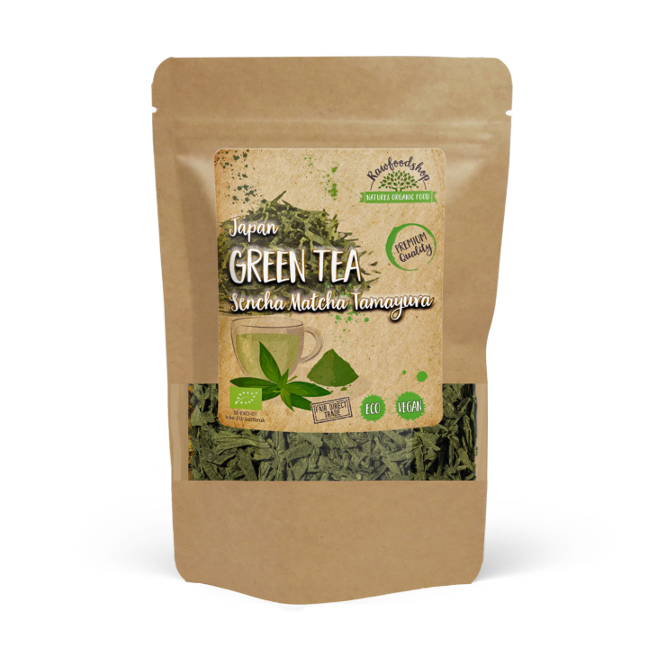 Vihreä tee, Sencha Matcha Tamayura LUOMU 50g ryhmässä OUTLET 20-80% / Kuivatavarat 20-60% / Kuivatavarat 30% @ Rawfoodshop Scandinavia AB (W00637-1)