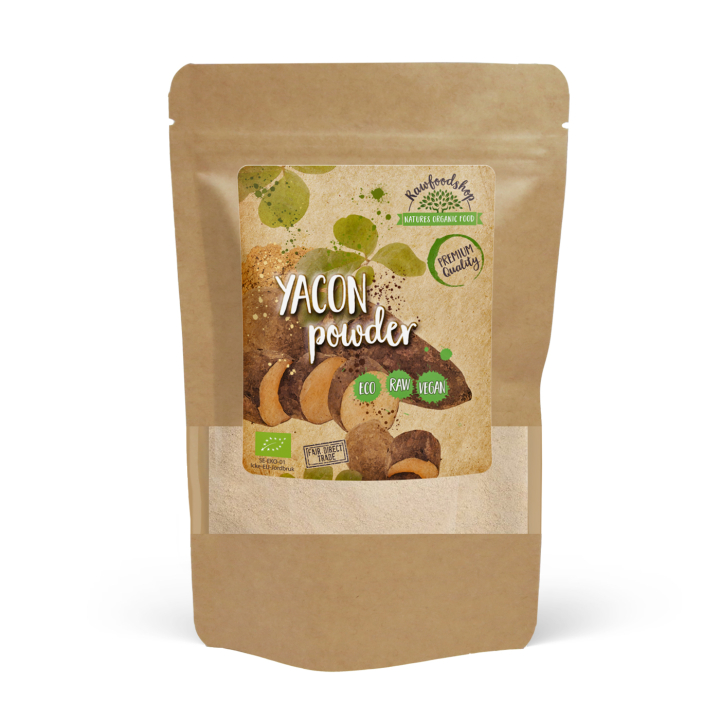 Yacon-jauhe LUOMU 250g ryhmässä Raaka-aineet / Leipominen / Sokerointi @ Rawfoodshop Scandinavia AB (YAC250)