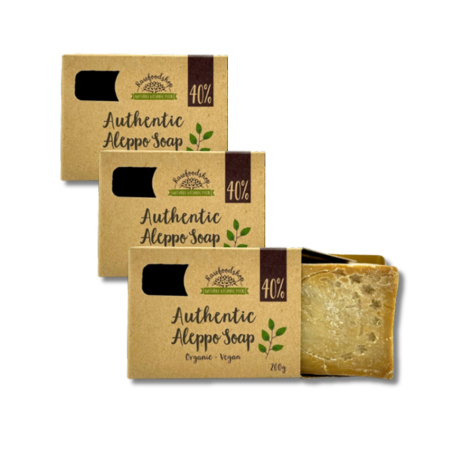 Alepposaippua Laakeriöljy 40% 200g x 3 kpl