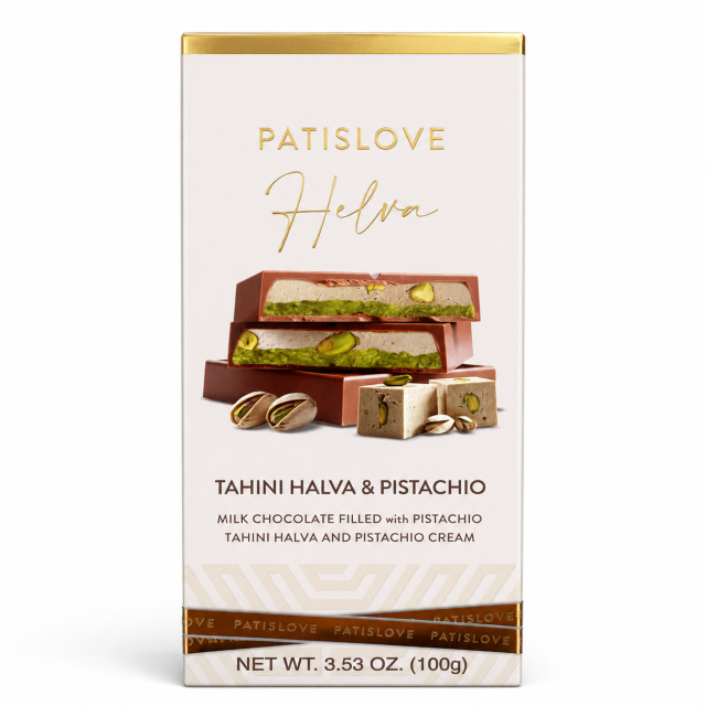 Suklaa Tahini Halva & Pistaasi 100g