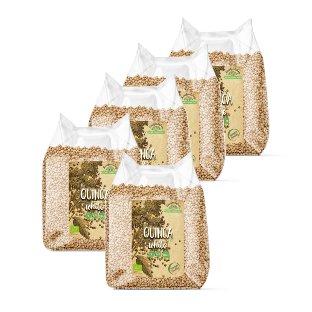 Quinoa Valkoinen LUOMU 1kg x 5 pakettia