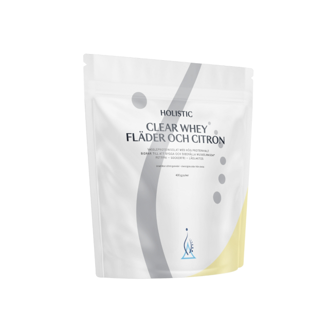 Holistic Clear Whey heraproteiini-isolaatti seljankukka ja sitruuna 400g