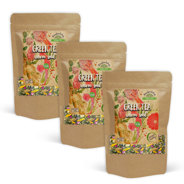 Vihreä tee Warm Soul 50g x 3 pakettia
