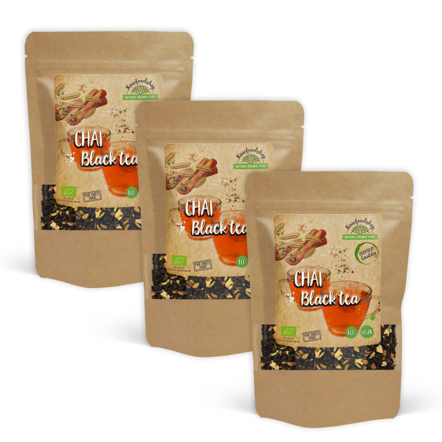 Chai Black Tee LUOMU 100g x 3 pakettia
