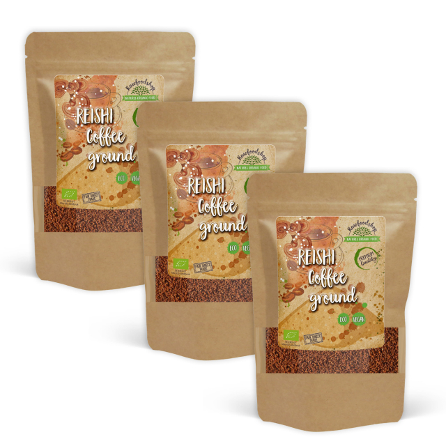 Reishi Suodatinkahvi LUOMU 1kg x 3 pakettia