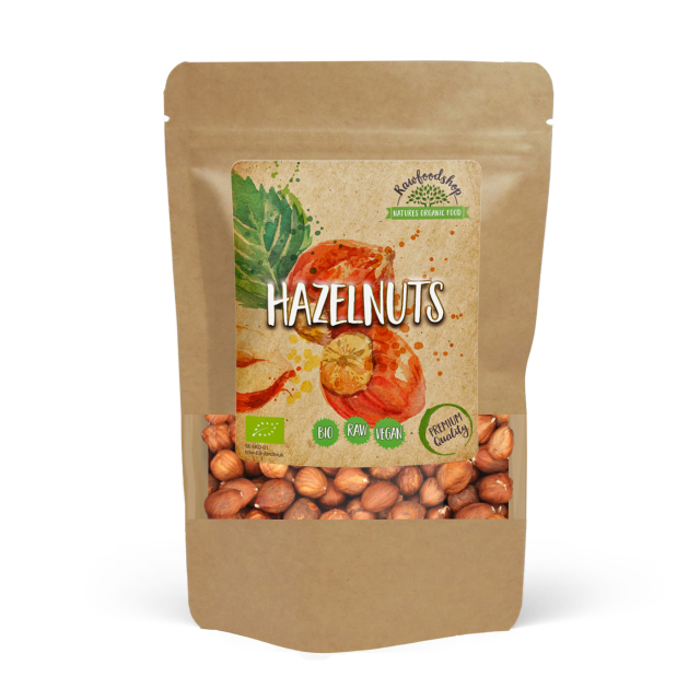 Hasselpähkinät Premium RAW LUOMU 1kg