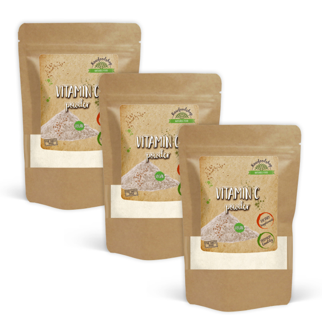 C-vitamiinijauhe 250 g x 3 pakettia
