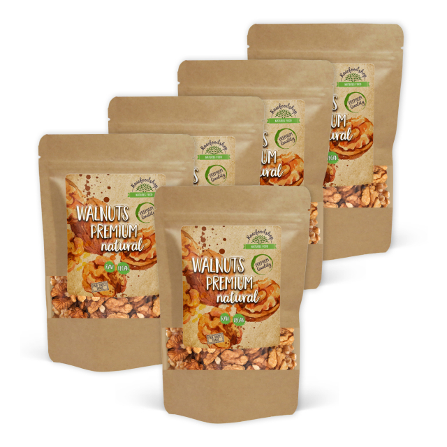 Saksanpähkinät Premium RAW 250g x 5 pakettia