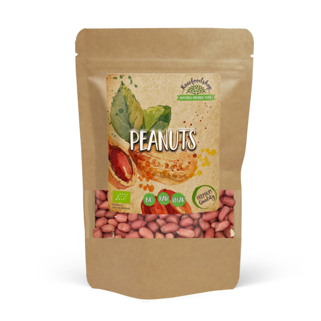 Maapähkinät Premium RAW LUOMU 1 kg
