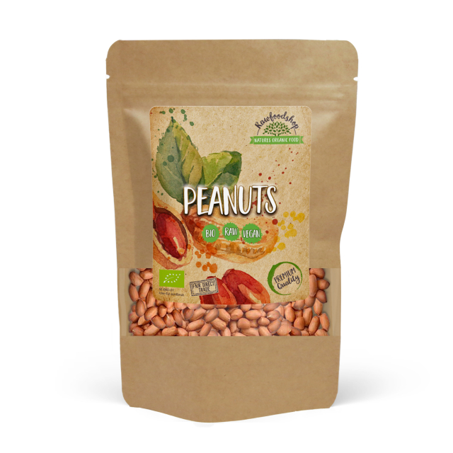 Maapähkinät Premium RAW LUOMU 1 kg