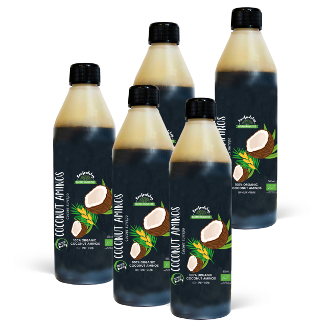 Kookos Aminos LUOMU 500ml x 5 pulloa