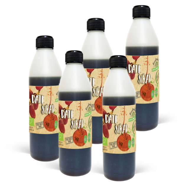 Taatelisiirappi LUOMU 500ml x 5 pulloa