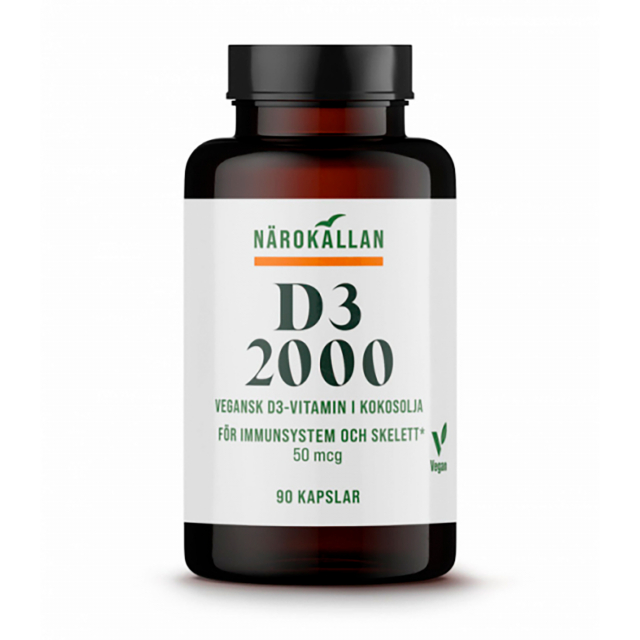 D3 2000 vegaani 90 kapselia