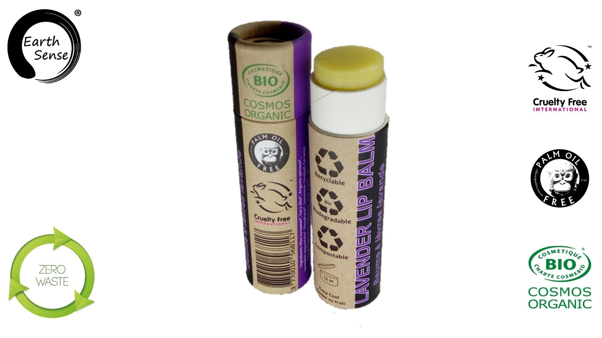 Earth Sense Huulivoide Laventeli 15ml