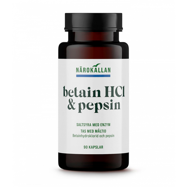 Betaiini HCL & Pepsiini 90 kapselia