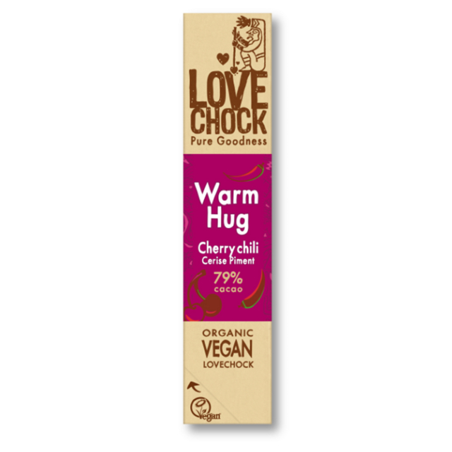 Chokladi Warm Hug Hedelmä & Chili LUOMU 40g