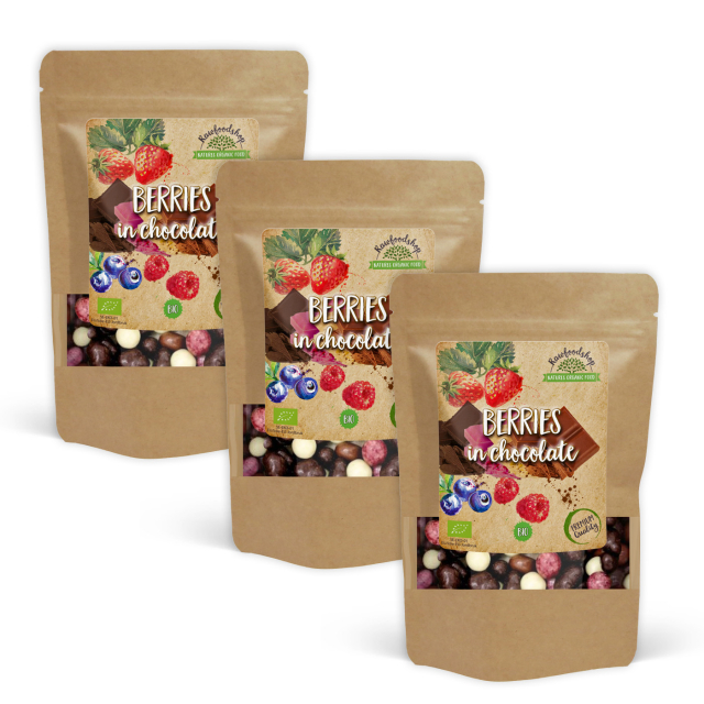 Suklaamarjat LUOMU 100g x 3 pakettia