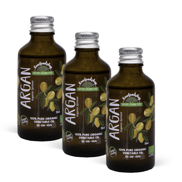 Arganöljy LUOMU 50ml x 3 pulloa