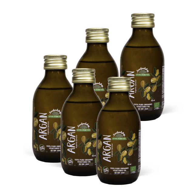 Arganöljy LUOMU 150ml x 5 pulloa
