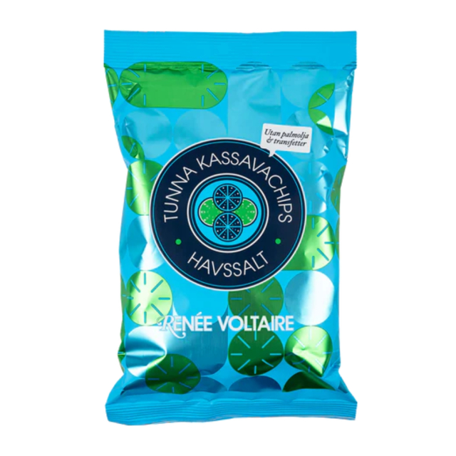 Ohuet Cassavalastut Merisuolalla 100g