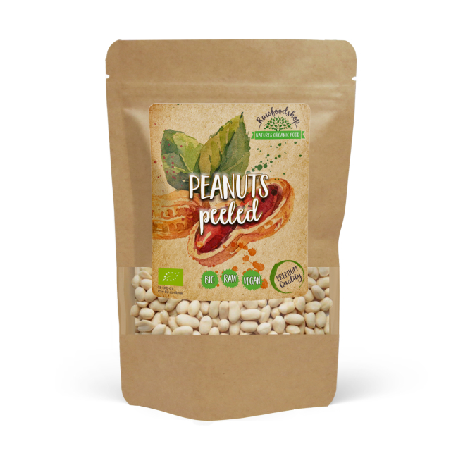 Maapähkinät Premium Kuoritut RAW LUOMU 1kg