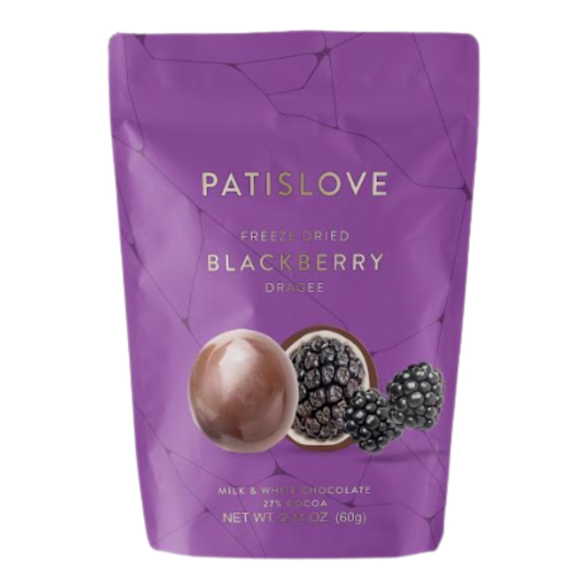 Pakastekuivatut Karhunvatukat Maito- ja Valkosuklaassa 60 g