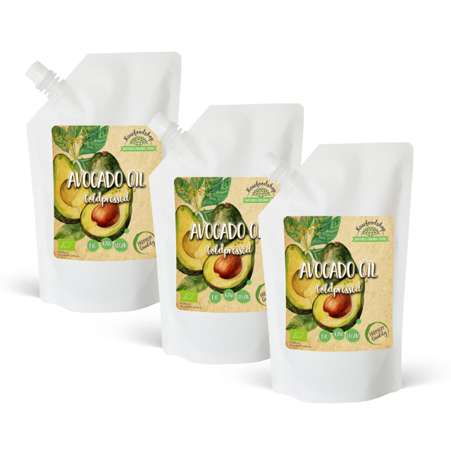Avokadoöljy LUOMU 500 ml x 3 pakettia