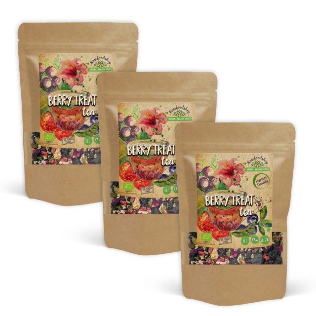 Berry Treat Tee LUOMU 100g x 3 pakettia