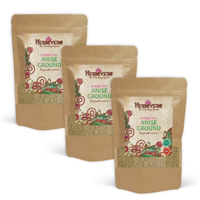 Anis Jauhettu LUOMU 50g x 3 pakettia